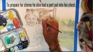 Waterolor Portrait of Finn and Evie, RIP Finnegan Patrick Ringdroski