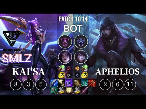 OMG Smlz Kai'Sa vs Aphelios Bot - KR Patch 10.14