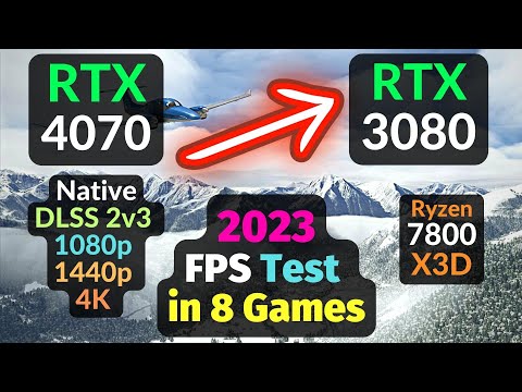 RTX 4070 vs RTX 3080 TEST in GAMES 2023 / 1080p 1440p 4K