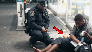 Homeless Man Hands Cop a Note and Says, “I Have This for You” - When Cop Sees It He Calls for Backup