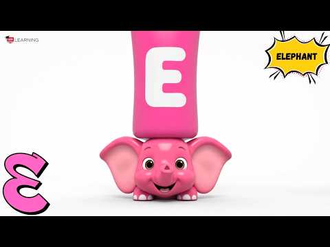 A to Z Animals Alphabet Learning 🐶 Tube Pop-Out Surprise Animals | UZR Learning #abcd