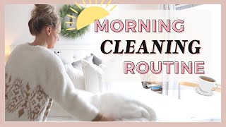 RELAXING MORNING CLEANING ROUTINE  | POWER CLEAN WITH ME