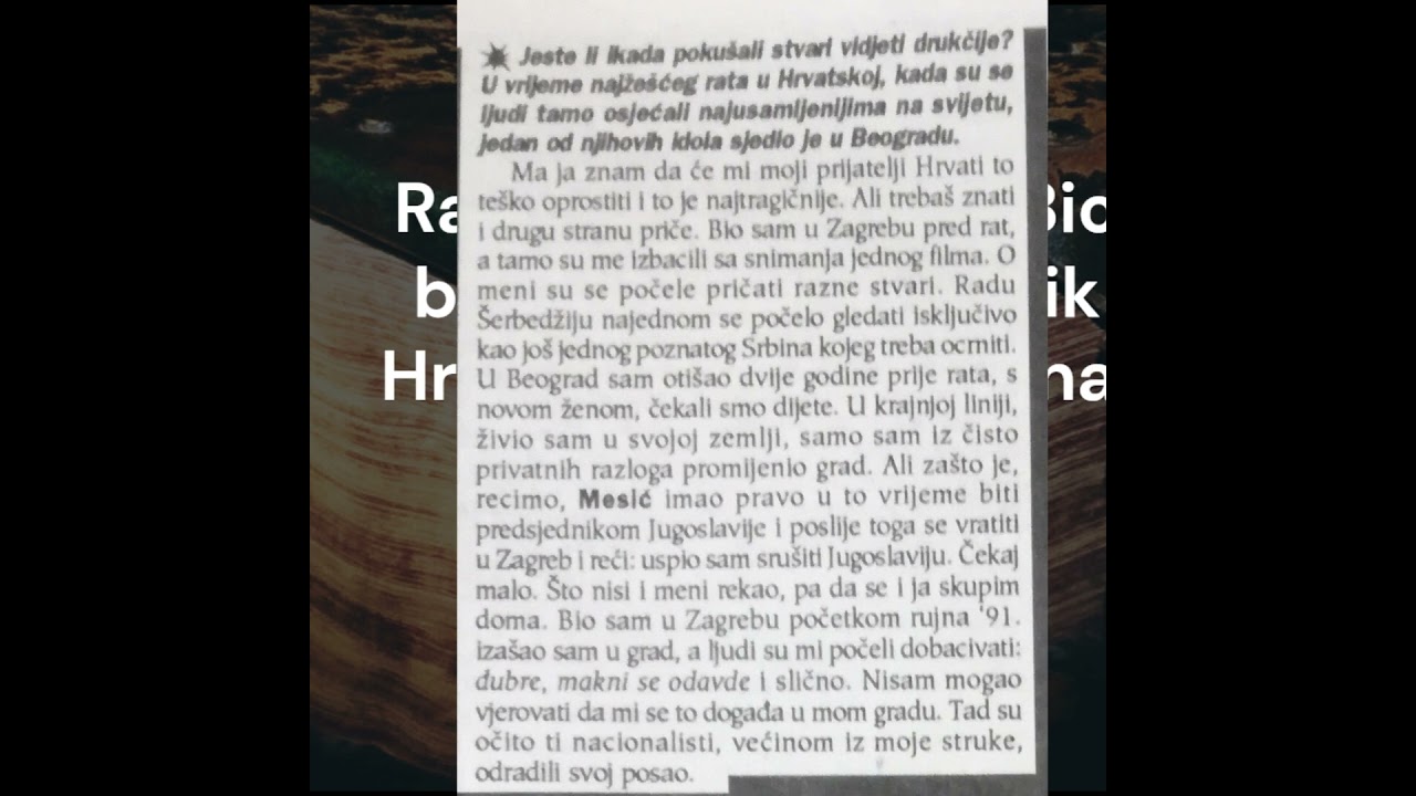 Ocrnjivanje Šerbedžije u Zagrebu od kolega #povijestplus #shorts #shortsfeed