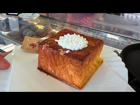 Provo il cornetto quadrato al cioccolato bianco da Sciauri  a Centocelle!