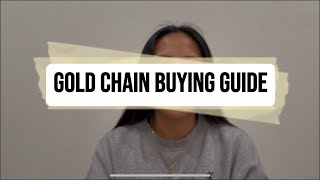 Gold Chain Buying Guide 2026