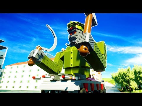 MISSILE LAUNCHING ROBO STALIN DESTROYS BRICKSVILLE! - Brick Rigs Workshop Creations Gameplay