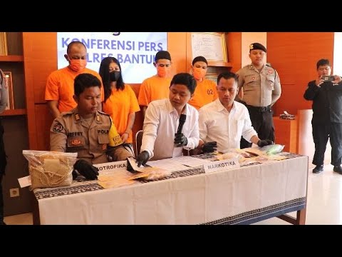 POLRES BANTUL TANGKAP PENGEDAR NARKOBA