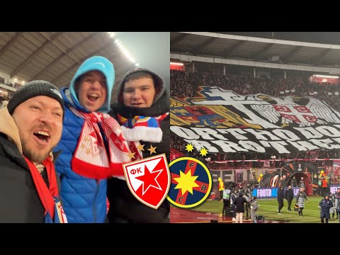 My first time at the MARAKANA! Red Star Belgrade (Crvena Zvezda) vs. FCSB Bucharest Stadium Vlog