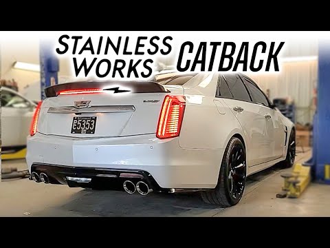 CTS-V Gets Stainless Works Catback Exhaust, Resonated X-Pipe With Dual-Mode Mufflers