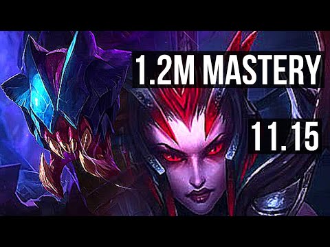 REK'SAI vs ELISE (JUNGLE) | 11/1/3, 1500+ games, 1.2M mastery, Dominating | BR Master | v11.15