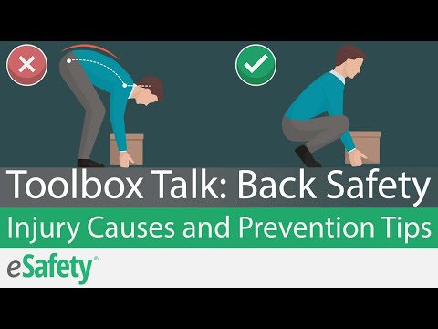 2 Minute Toolbox Talk: Back Safety - Injury Causes and Prevention Tips
