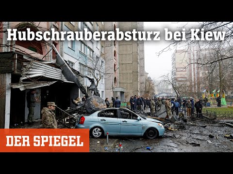 Hubschrauberabsturz bei Kiew mit vielen Toten: Das ist die Unglückstelle in Browary | DER SPIEGEL