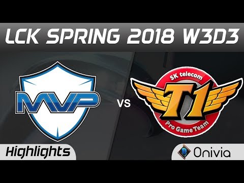 MVP vs SKT Highlights Game 1 LCK Spring 2018 W3D3 MVP vs SK Telecom T1 by Onivia