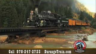 preview picture of video 'Durango & Silverton Narrow Gauge Railroad Train Summer 2011'