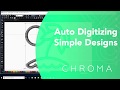 Auto Digitizing A Simple Design Or Logo Inspire Plus Luxe Chroma Digitizing Software