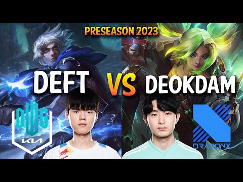 DK Deft vs DRX Deokdam - EZREAL vs ZERI ADC - KR Ranked