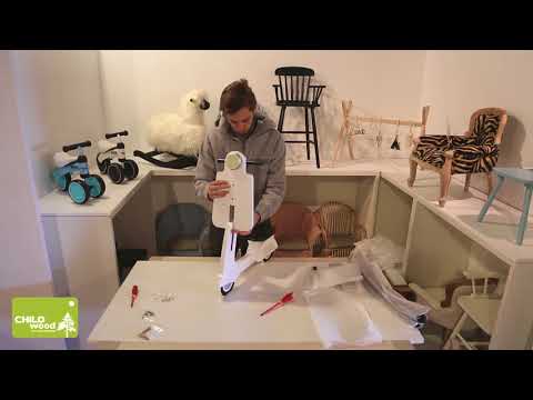 Bērnu šūpuļkrēsls Skūteris CHILDHOME Rocking Scooter mint blue black