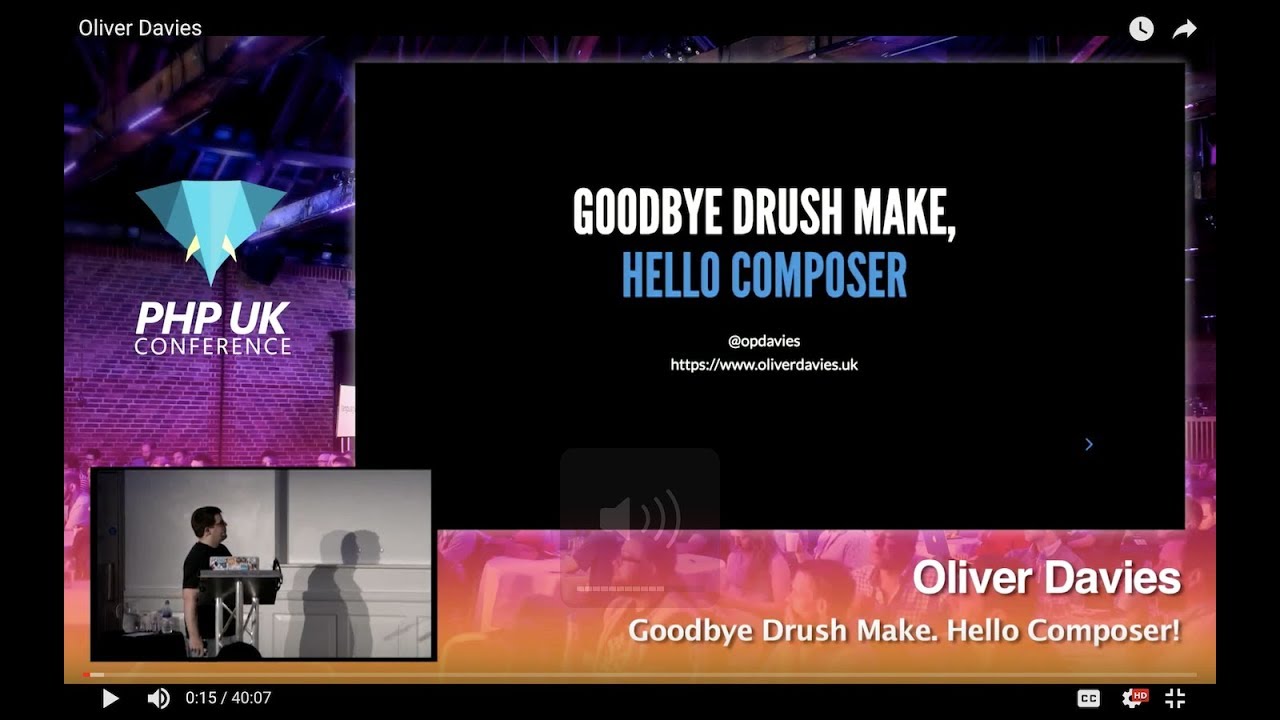 PHP UK Conference 2018 - Oliver Davies - Goodbye Drush Make. Hello Composer!