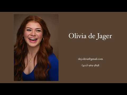 Olivia de Jager Pop/Rock Reel