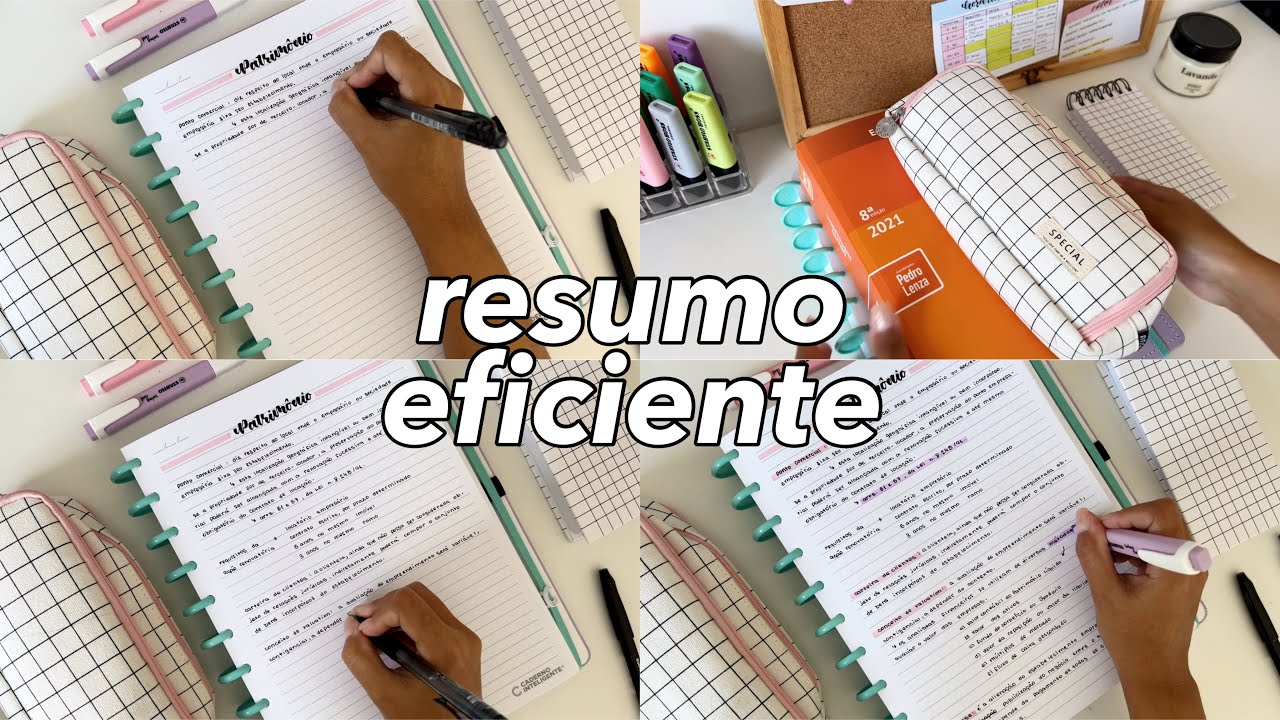 Como fazer um resumo bonito e eficiente | dicas para melhorar o seus resumos 🌤