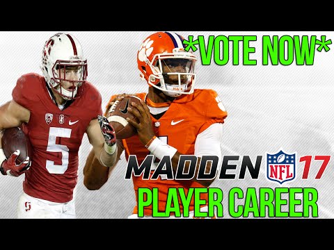 Madden 17 PLAYER CAREER - VOTE NOW! - MCCAFFREY + WATSON + OTHERS!