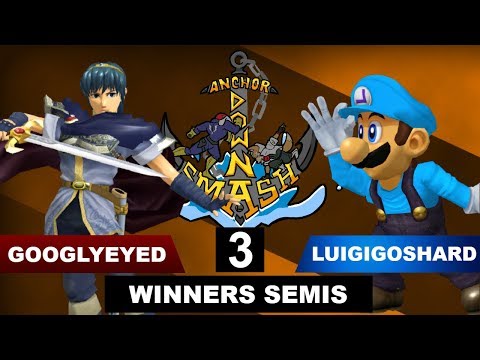 ADS 3 - Melee Singles - Googlyeyed (Marth) VS LuigiGoShard (Luigi) - Winners Semis