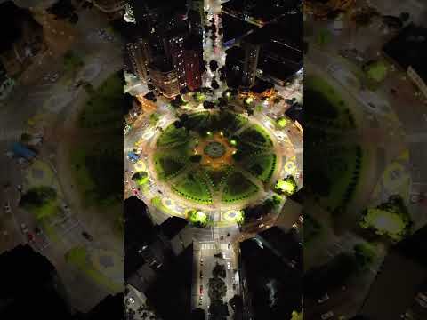 Belo Horizonte -MG Praça Raúl Soares Noite de muito Frio .