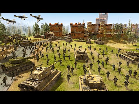 Siege Defense of Castle Itter Walls (US & German Defense) - Call to Arms: GoH WW2 Mod