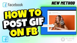 How to post gif on facebook on Laptop/PC 2024 | Upload Gifs on FB