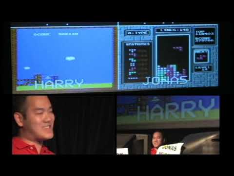 Harry H. vs Jonas Neubauer (R.I.P. Jonas) -- Tetris Championship Game -- 2010