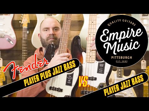 Fender Player Plus Vs. Player  - Jazz Bass Comparison - EMPIRE MUSIC