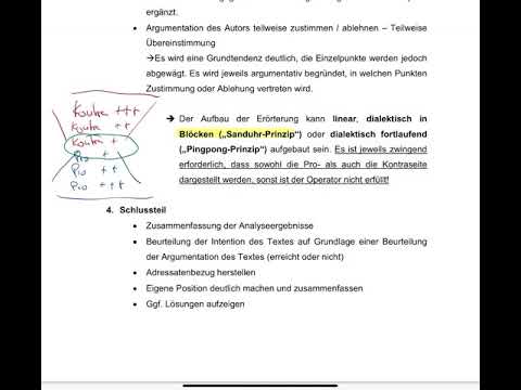 Die textgebundene Erörterung