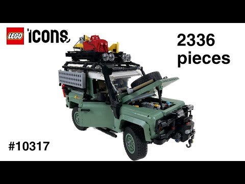 Fantastic LEGO Icons 10317 Land Rover Classic Defender 90 - LEGO Speed Build Review