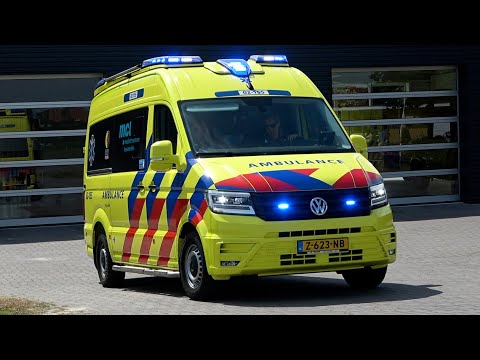 [Primeur] A1, 4x4 V-Care CR Ambulance 02-155 Nes (Ameland) naar melding op Ameland