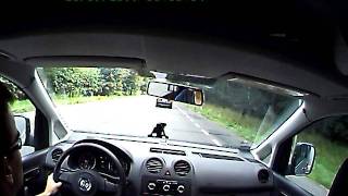 preview picture of video 'Trasa Niemce - Lubartów Volkswagen Caddy 1.6 TDI (102hp) Cockpit Cab Camera'