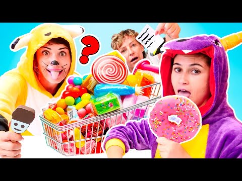 Nicole und der Drache - lustiges Video für Kinder. Der Drache und der Fuchs gehen einkaufen