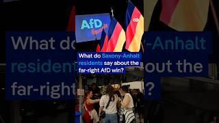 What do Saxony-Anhalt residents say about the far-right AfD win? | DW 