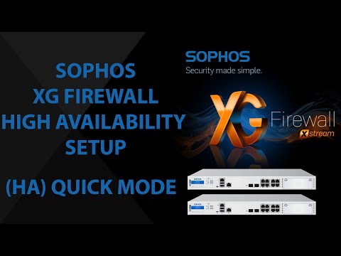 How to setup High Availability (HA) using Quick Mode on Sophos XG Firewalls