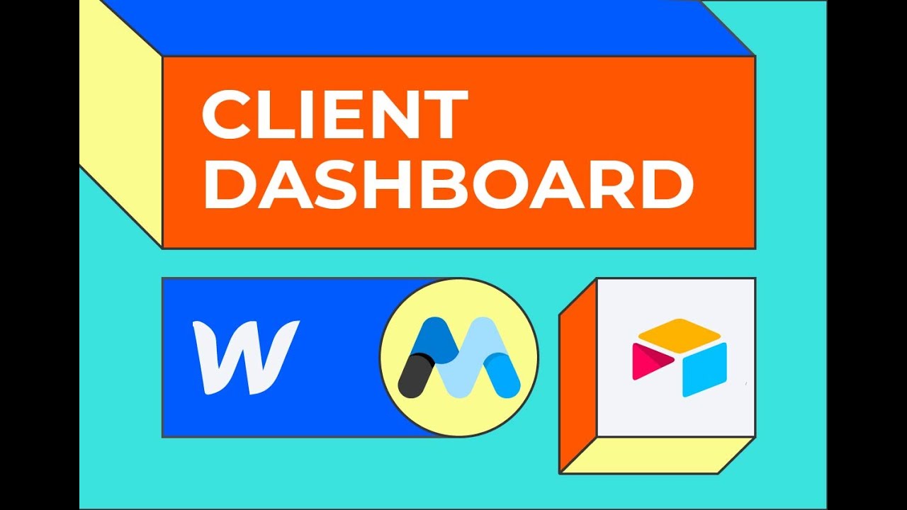 No code client dashboard using Webflow, Memberstack, Zapier, Airtable