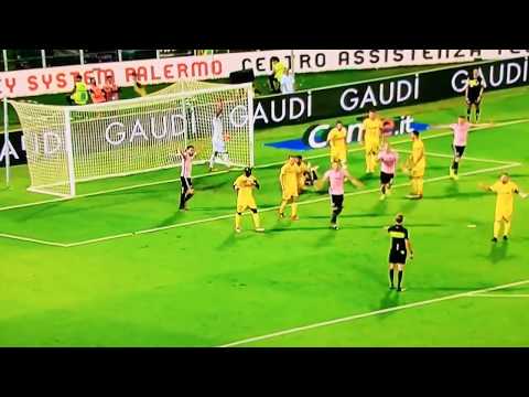 highlights and goals Palermo-Frosinone finale di andata play-off 17/18