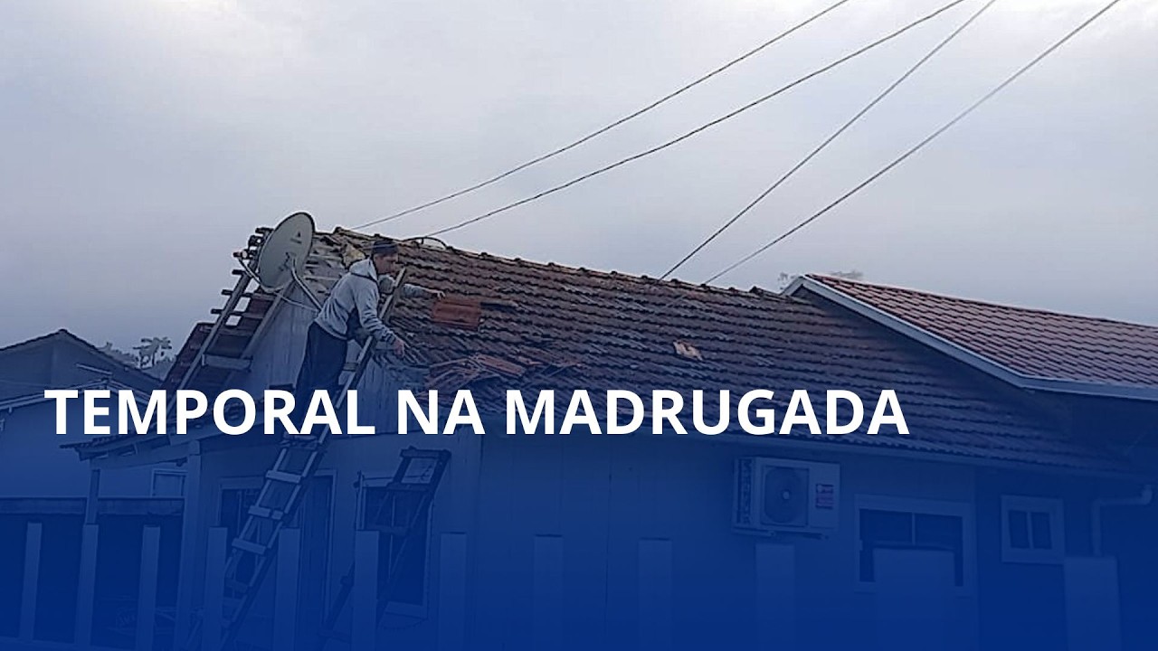 Temporal causa susto durante a madrugada no Alto Vale