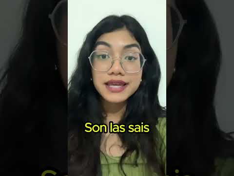 How to tell time in Spanish!  #speak2learn