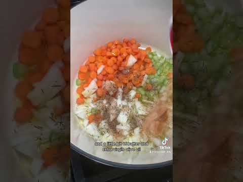 Chicken Noodle Soup Moms Homemade Recipe | Sick Day Soup #shorts