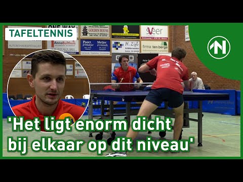 Wint COLIN RENGERS de halve finale van de play-offs TAFELTENNIS in Middelstum?