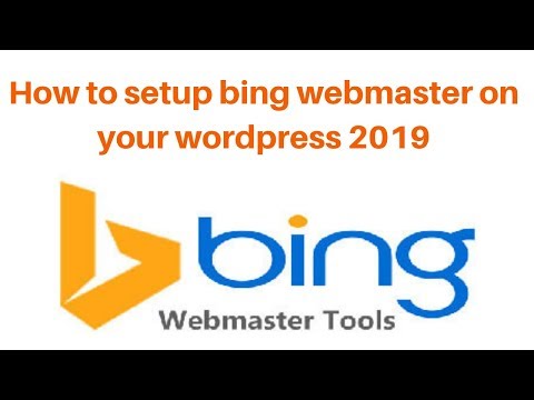How to setup bing webmaster on your wordpress 2019