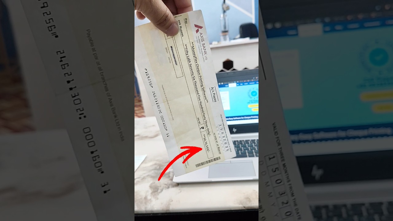 🖨️Printing cheques is easy With MoneyFlex Cheque Printing Software, you can print any bank cheque