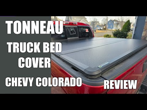 AUTOSAVER88 FRP Hard Tri-Fold Tonneau Cover Review & Install: Chevy Colorado Truck Bed Upgrade!