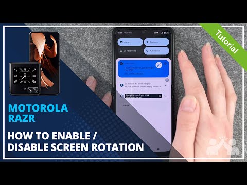 Motorola Razr  - How to enable / disable screen rotation - 📱• 🔄 • 🙅🏼‍♂️ •Tutorial