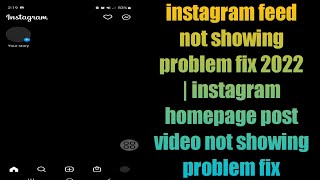 Fix instagram black screen background | Why Is My Instagram Black? Fix Instagram Feed Black 2022