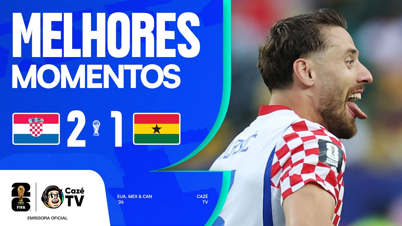 MELHORES MOMENTOS: CROÁCIA 2 X 1 GANA | COPA DO MUNDO FIFA™ 2026 | 3ª RODADA | FASE DE GRUPOS